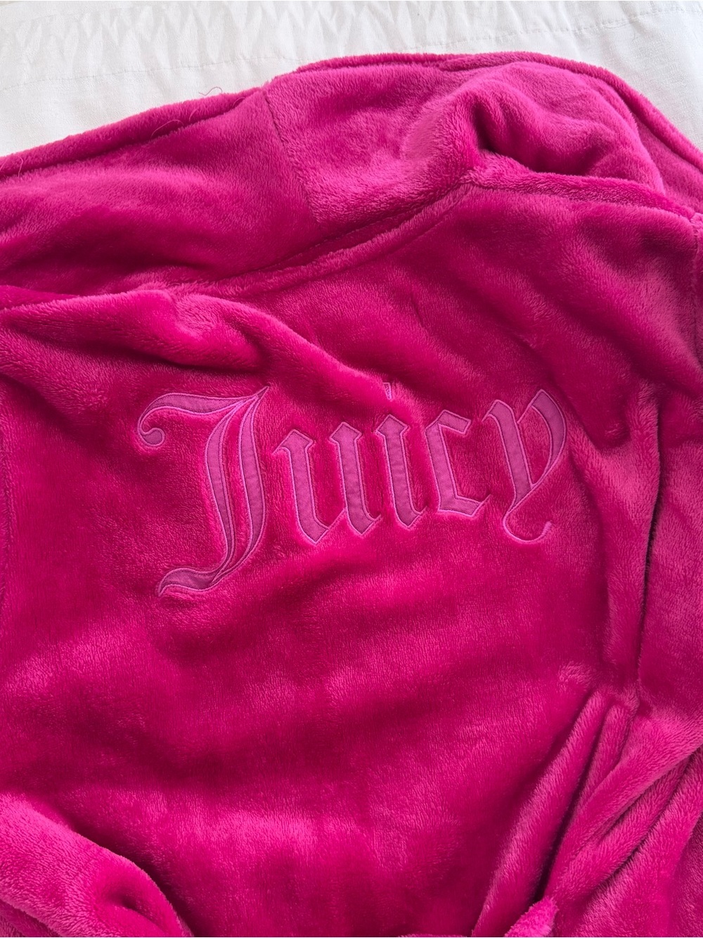 Juicy Couture fluffy pink robe size L/XL